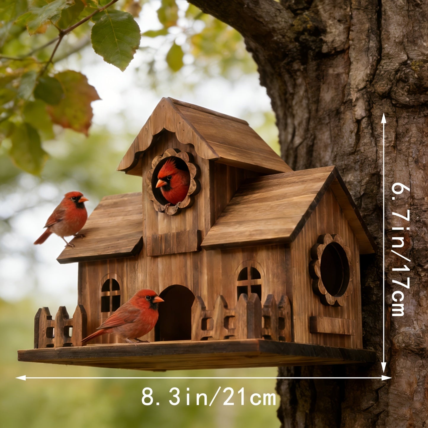 Forest Keeper Oak Birdhouse