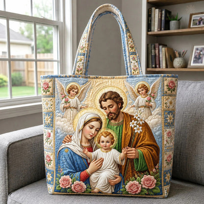 Handmade quilted tote bag